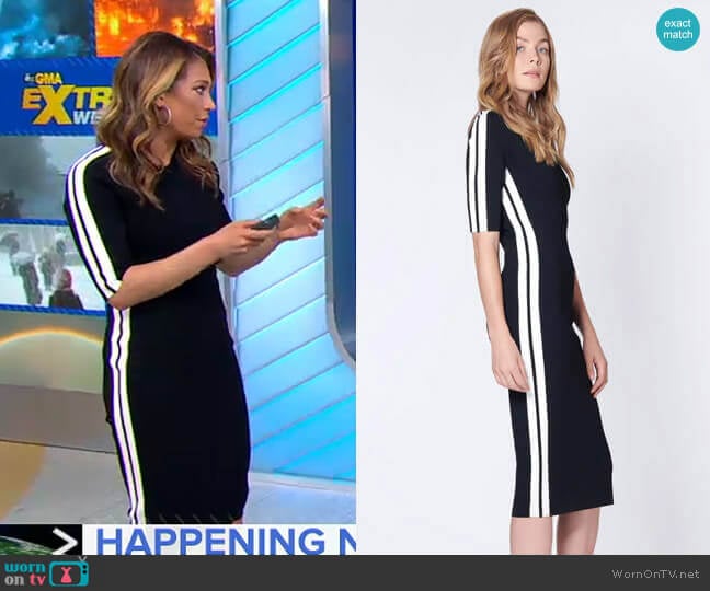 Audri Dress by Veronica Beard worn by Ginger Zee on Good Morning America