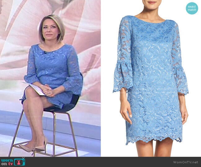 Bell Sleeve Lace Dress by Eliza J worn by Dylan Dreyer on Today