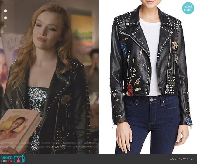 WornOnTV: Kirby’s sequin jumpsuit and studded moto jacket on Dynasty ...