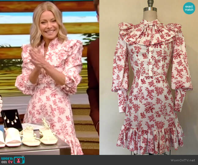 Bon Bon Dress by Tracy Feith worn by Kelly Ripa on Live with Kelly and Mark