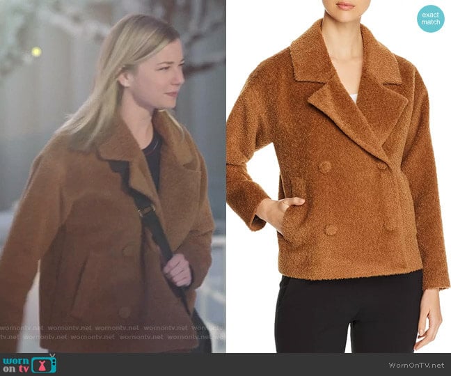 Textured Double-Breasted Jacket by Eileen Fisher worn by Nicolette Nevin (Emily VanCamp) on The Resident