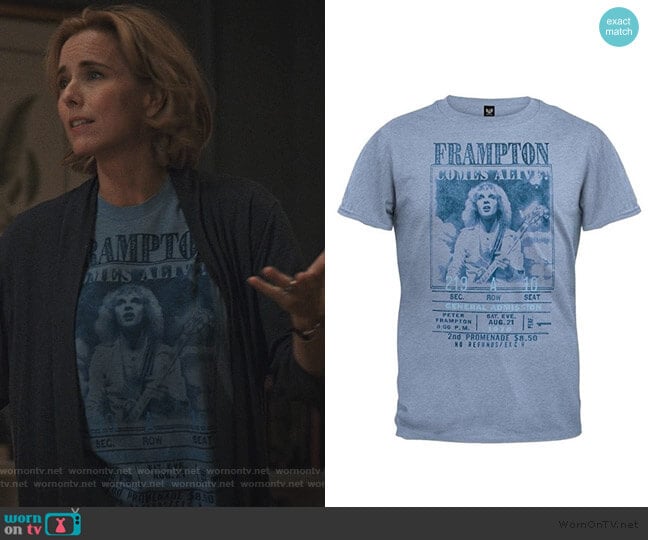 Peter Frampton Comes Alive T-Shirt by FEA Merchandising worn by Elizabeth McCord (Téa Leoni) on Madam Secretary