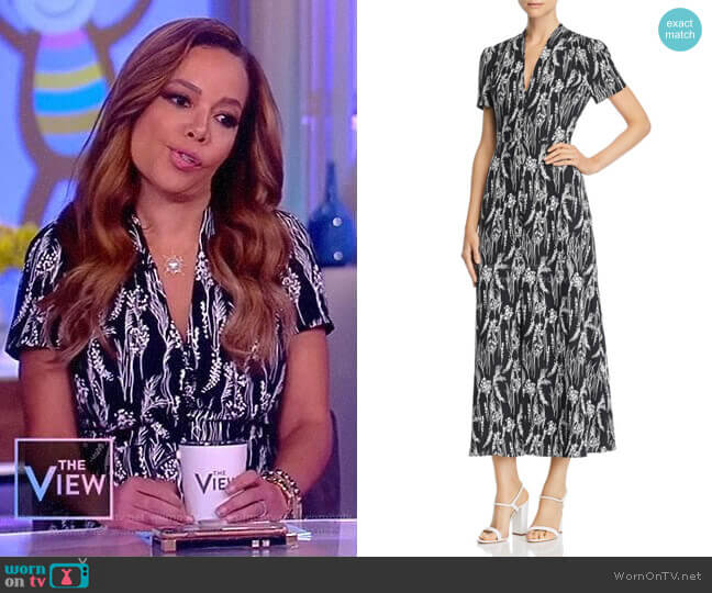 Gaetan Printed Dress by Equipment worn by Sunny Hostin on The View