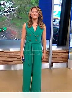 Ginger’s green jumpsuit on Good Morning America