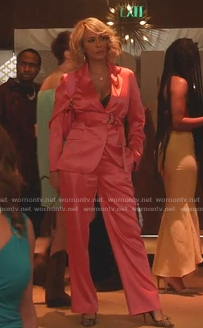 Giselle's pink satin suit on Star