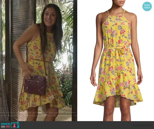 Deme Floral Dress by Joie worn by Colleen Brandon-Ortega (Angelique Cabral) on Life in Pieces