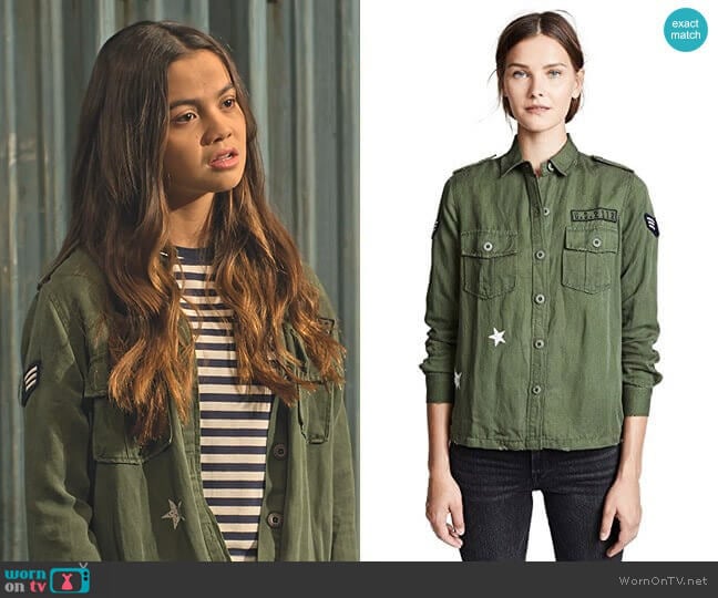 Rails Kato Military Shirt worn by Nick (Siena Agudong) on No Good Nick