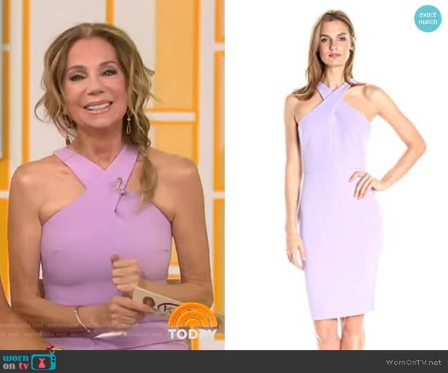 WornOnTV: Kathie’s purple cross-neck dress on Today | Kathie Lee ...