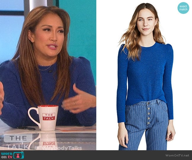 Tessa Sweater by MiH Jeans worn by Carrie Inaba on The Talk