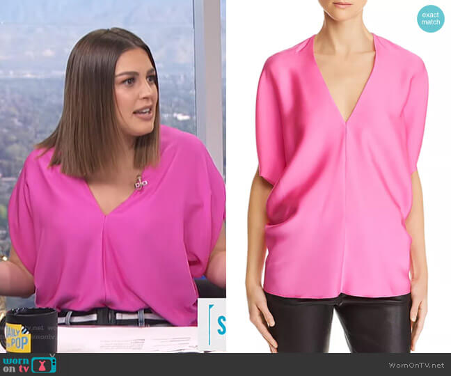 Bree Cocoon Top by Milly worn by Carissa Loethen Culiner  on E! News