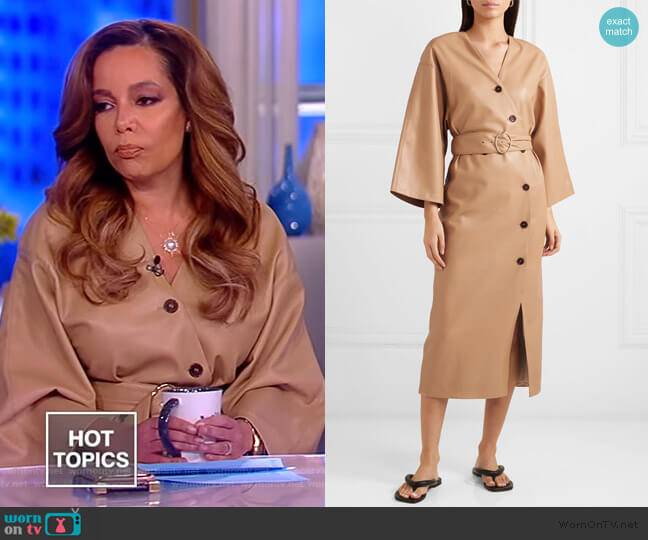 WornOnTV: Sunny’s beige leather dress on The View | Sunny Hostin ...