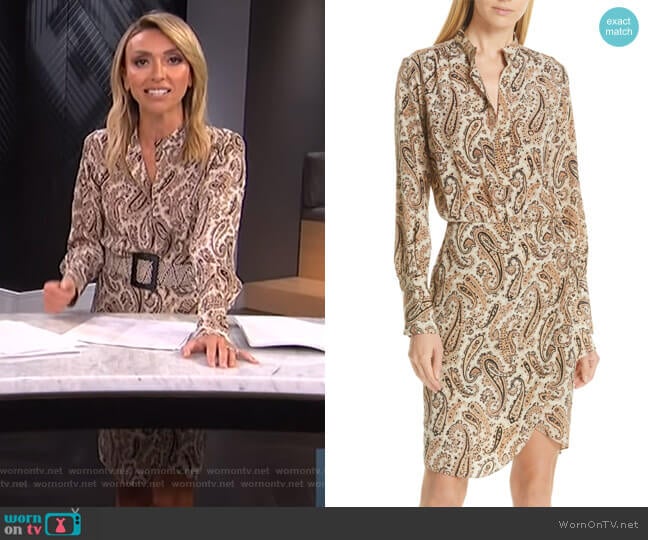 WornOnTV: Giuliana’s paisley print shirtdress on E! News | Giuliana ...