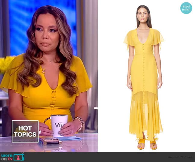 WornOnTV Sunny s yellow button down dress on The View Sunny