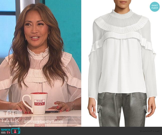 Blake Top by Ramy Brook worn by Carrie Inaba on The Talk