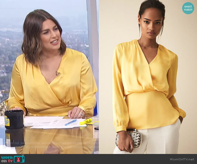 Miranda Blouse by Reiss worn by Carissa Loethen Culiner on E! News