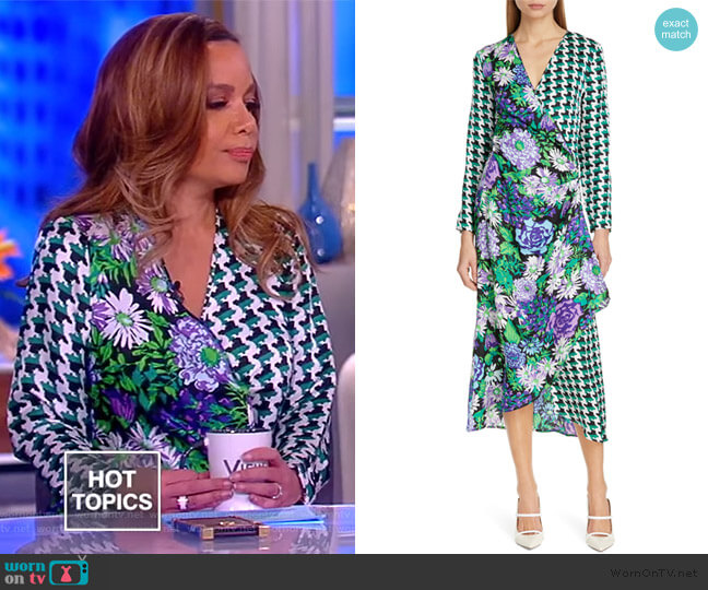 WornOnTV: Sunny’s mixed print wrap dress on The View | Sunny Hostin ...