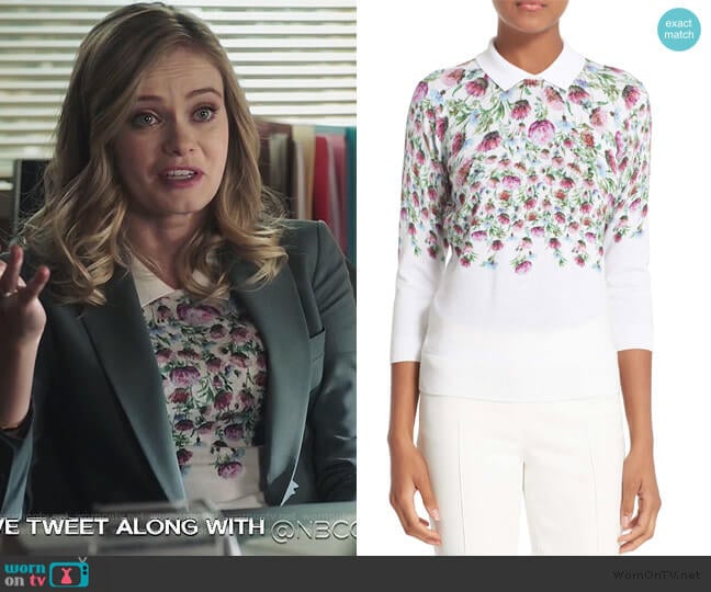 Karn Sweater by Ted Baker worn by Sara Paxton on Good Girls