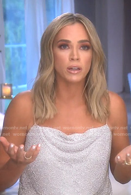 Teddi’s sequin camisole on The Real Housewives of Beverly Hills