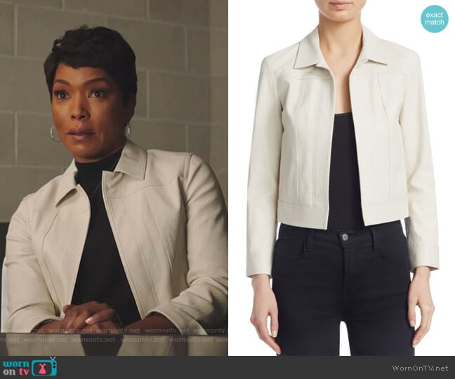 Shrunken Jacket by Theory worn by Athena Grant (Angela Bassett) on 9-1-1