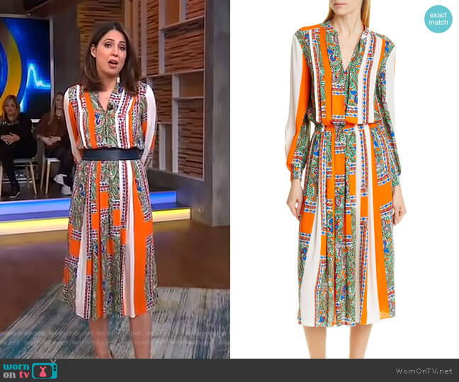 WornOnTV: Cecilia’s mixed print dress on Good Morning America | Cecilia ...