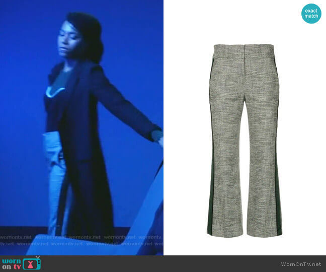 Cormac Trousers by Veronica Beard worn by Maggie Pierce (Kelly McCreary) on Greys Anatomy