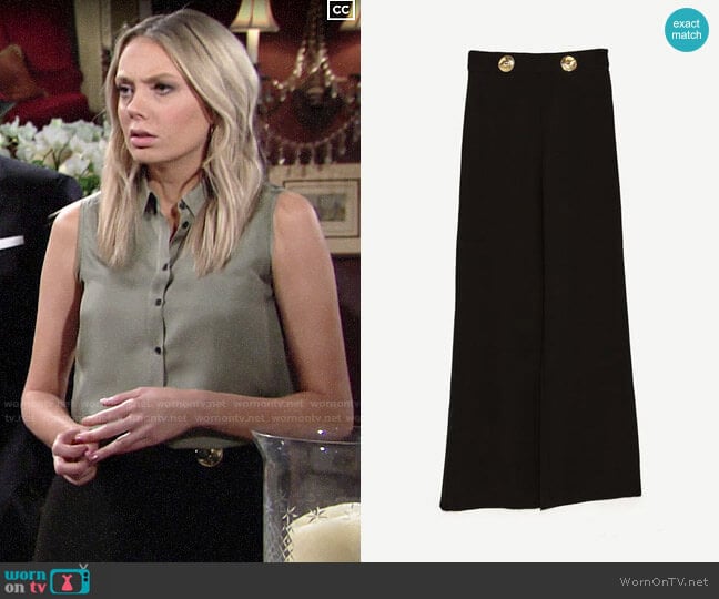 Zara Flowing Trousers worn by Abby Newman (Melissa Ordway) on The Young and the Restless