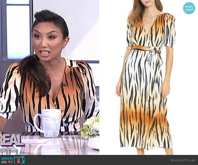 Amal Maxi Dress by AFRM worn by Jeannie Mai on The Real