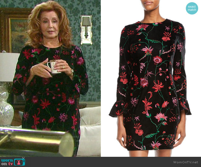 WornOnTV: Maggie’s floral velvet dress on Days of our Lives | Suzanne ...