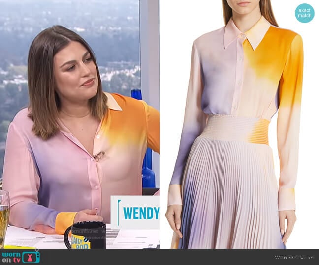 Jayne Blouse by A.L.C. worn by Carissa Loethen Culiner  on E! News