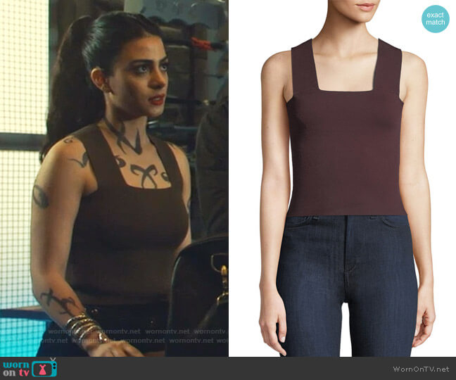 Lia Top by A.L.C. worn by Isabelle Lightwood (Emeraude Toubia ) on Shadowhunters