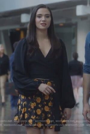 Jane’s floral mini skirt on The Bold Type