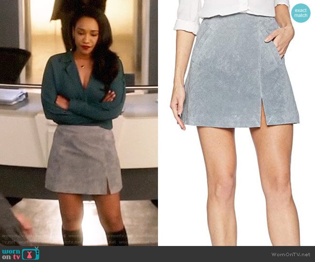 Blank NYC Suede Mini Skirt worn by Iris West (Candice Patton) on The Flash