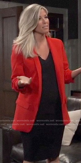 Carly’s red blazer on General Hospital