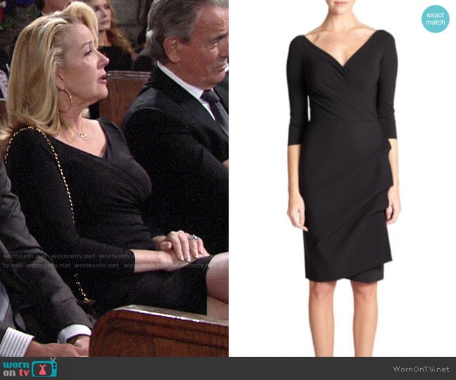 Chiara Boni La Petite Robe Florian Dress worn by Nikki Reed Newman (Melody Thomas-Scott) on The Young and the Restless