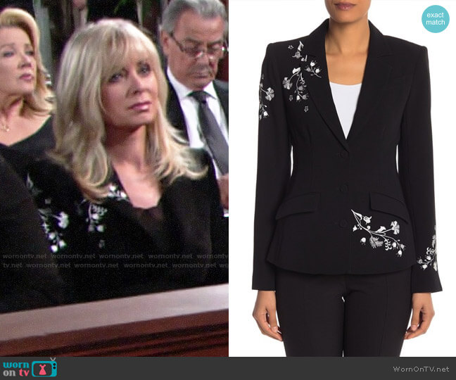 Cinq a Sept Gabrielle Blazer worn by Ashley Abbott (Eileen Davidson) on The Young and the Restless