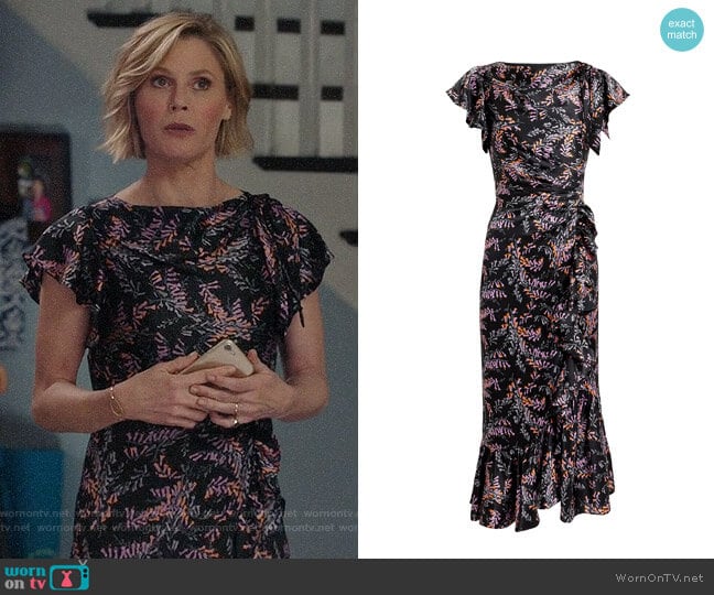 Cinq A Sept Nanon Dress worn by Claire Dunphy (Julie Bowen) on Modern Family