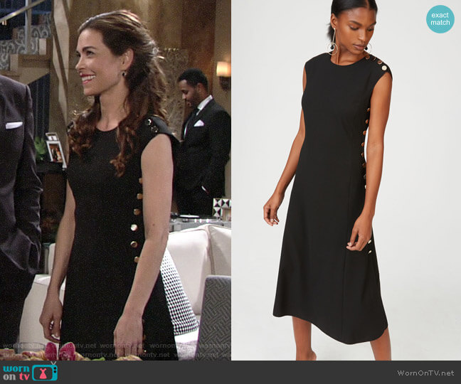 Club Monaco Miguellina Dress worn by Victoria Newman (Amelia Heinle) on The Young & the Restless