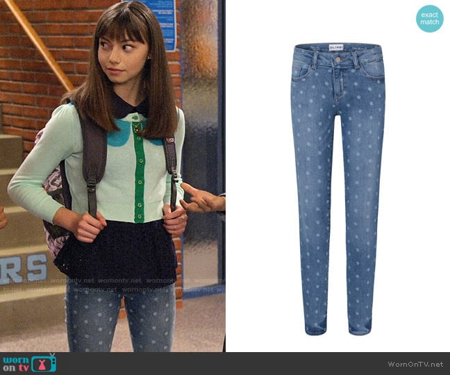 DL1961 Girls Polka Dot Skinny Jeans worn by Molly (Lauren Lindsey Donzis) on No Good Nick