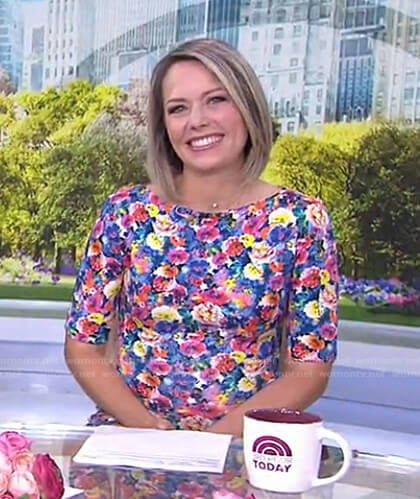 Dylan’s floral short sleeve dress on Today