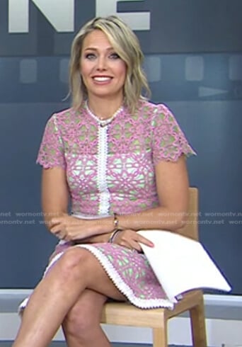Dylan's pink lace dress on Today