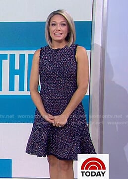 Dylan’s tweed sleeveless dress on Today