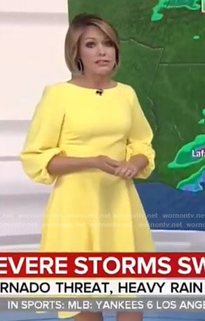 Dylan’s yellow balloon sleeve dress on Today