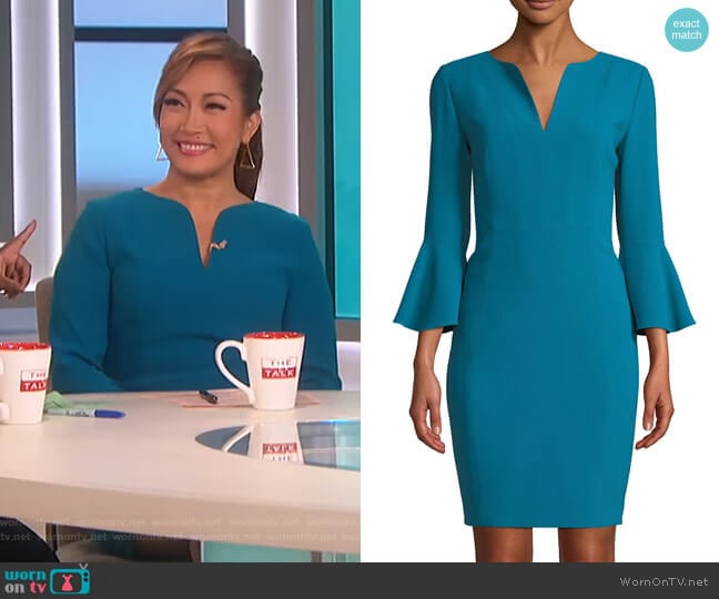 Natanya Dress by Elie Tahari worn by Carrie Inaba on The Talk