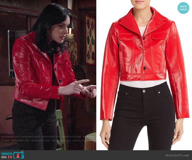 Elie Tahari Gigi Jacket worn by Tessa Porter (Cait Fairbanks) on The Young and the Restless