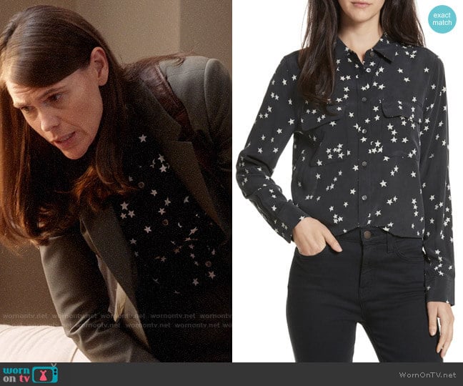 Equipment Starry Night Silk Shirt worn by Marjorie Palmiotti (Clea DuVall) on Veep