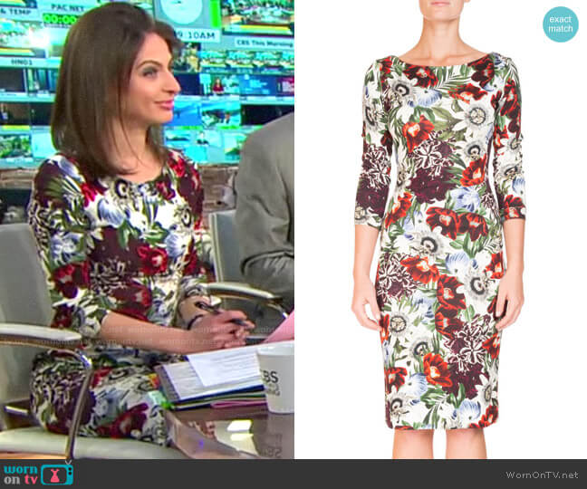 Erdem Reese Dress worn by Bianna Golodryga on CBS Mornings