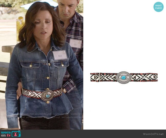 Etro Aztec Belt worn by Selina Meyer (Julia Louis-Dreyfus) on Veep