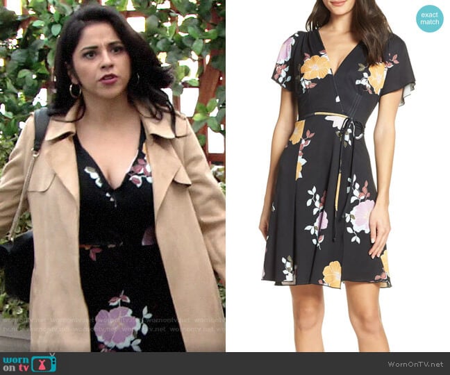 French Connection Shikoku Dress worn by Mia Rosales (Noemi Gonzalez) on The Young and the Restless