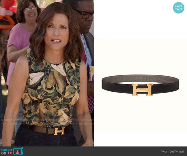 Hermes H Belt Buckle worn by Selina Meyer (Julia Louis-Dreyfus) on Veep