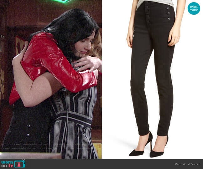 J Brand Natasha Jeans worn by Tessa Porter (Cait Fairbanks) on The Young and the Restless